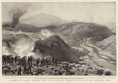 Un éxito griego momentáneo, el ataque a la posición turca en el paso de Boughazi de Joseph Nash